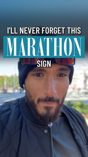 Cover: I'll never forget this marathon sign